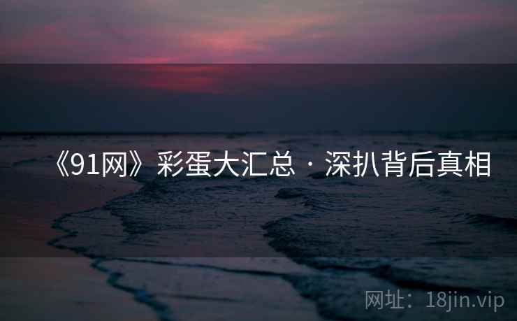 《91网》彩蛋大汇总 · 深扒背后真相